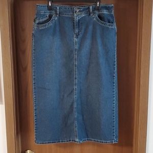 Cato Sz 14 Long Straight Jean Skirt